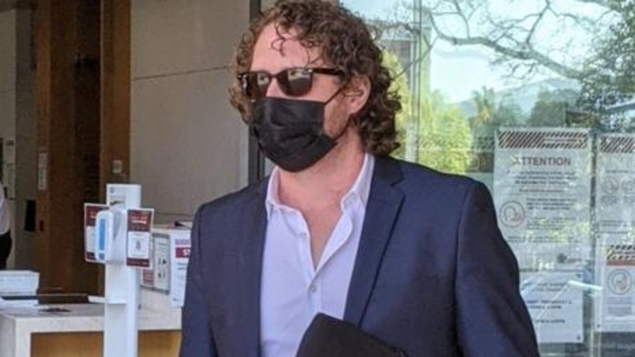 North Ipswich musician and Bremer State High School music teacher Morgan John Hann, 37, leaves court. Picture: Alex Treacy