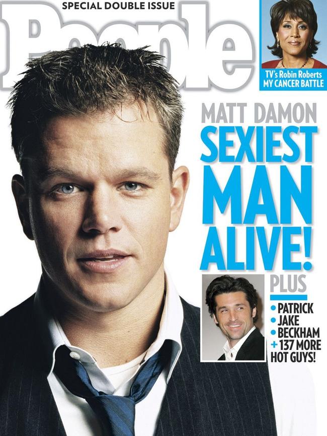 Taught Hemsworth about being sexy ... Matt Damon. Picture: People.