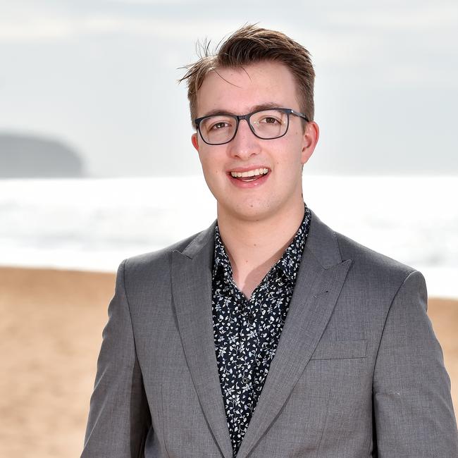Labor candidate Declan Steele loves motoring and cars. Picture: Troy Snook)