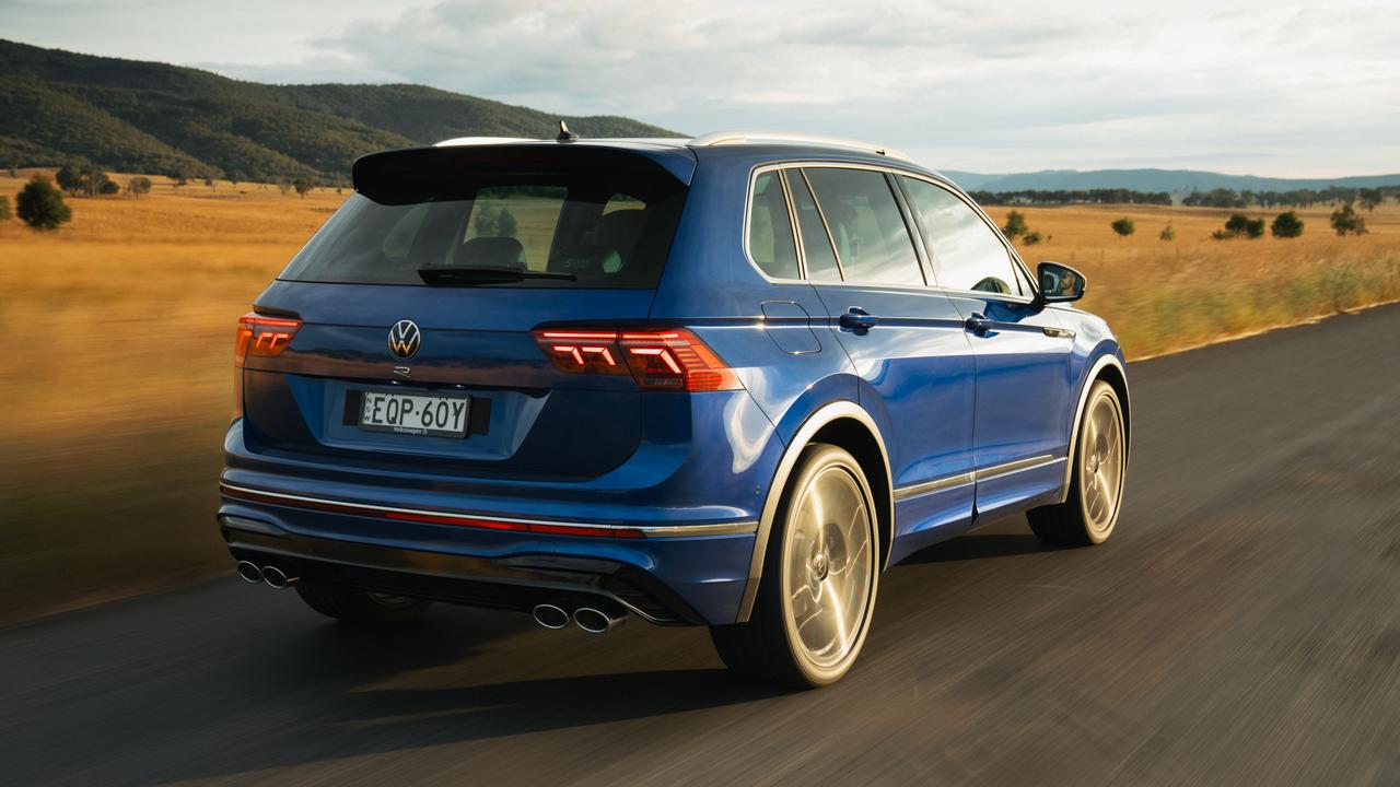 Priced from $76,372 drive-away is the Volkswagen Tiguan R.