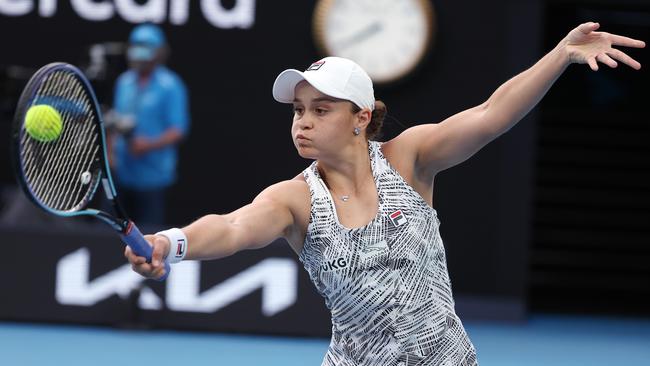 On court, Ash Barty floats as if she has suddenly grown a pair of wings