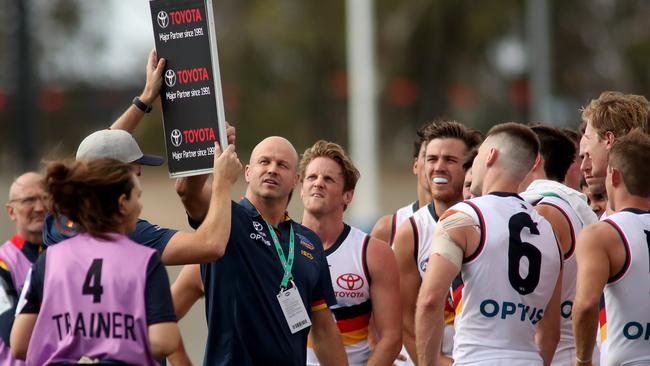 Matthew Nicks is preparing to coach the Crows for the first time – against his former side, Sydney. Picture: AAP/Kelly Barnes