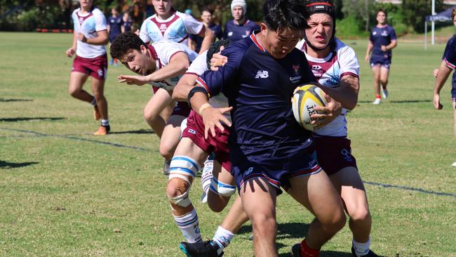 Dylan You in action for Canterbury College. Picture, Barbara Hermannsen.