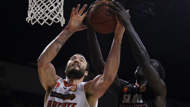 Miles Plumlee got his first taste of the NBL. Picture: Getty Images