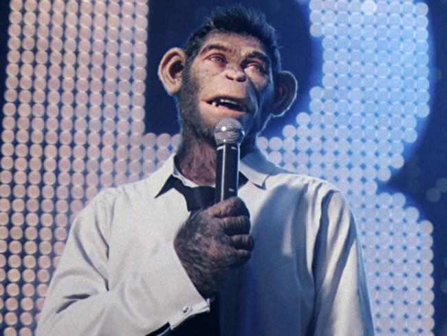 Williams was depicted as a monkey in <i>Better Man. </i>Picture<i>:</i> Paramount Pictures.