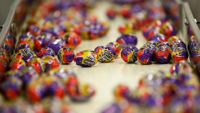 Twitter users are bemused over the Cadbury confection’s white and yellow middle. Picture: Getty Images