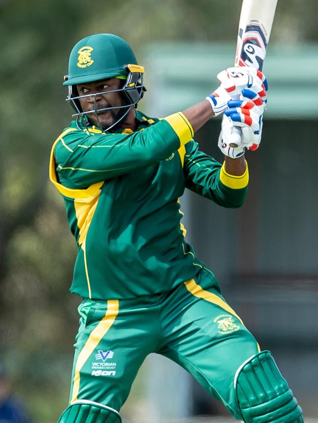 Solomon Mire in action for Northcote. Picture: Arj Giese.