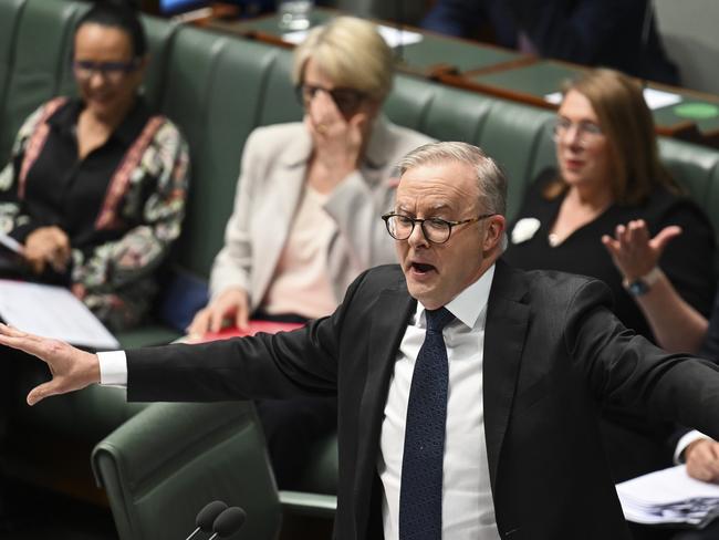 CANBERRA, AUSTRALIA, NewsWire Photos. AUGUST 10, 2023: Prime Minister Anthony Albanese during Question Time at Parliament House in Canberra. Picture: NCA NewsWire / Martin Ollman