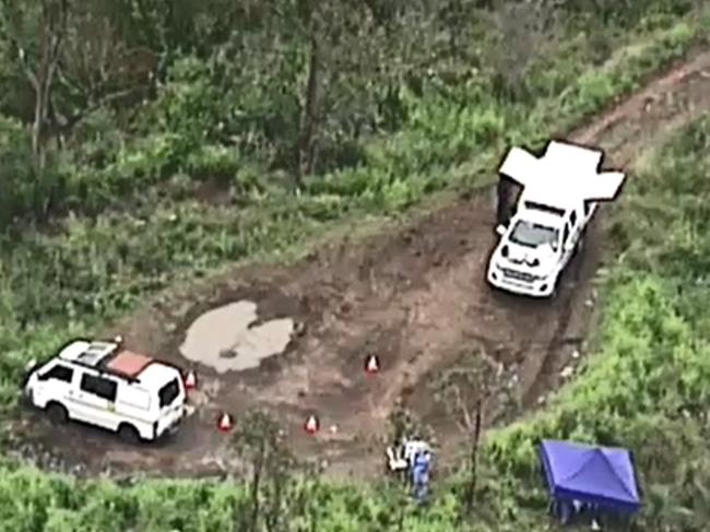 A crime scene has been set up. Picture: Nine News Queensland