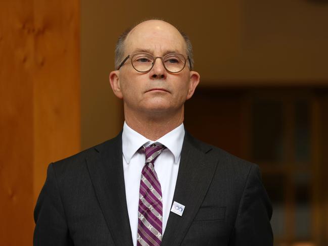 CANBERRA, AUSTRALIA NewsWire Photos MARCH 17 2021: Professor Paul Kelly during a press conference in Parliament House Canberra.Picture: NCA NewsWire / Gary Ramage