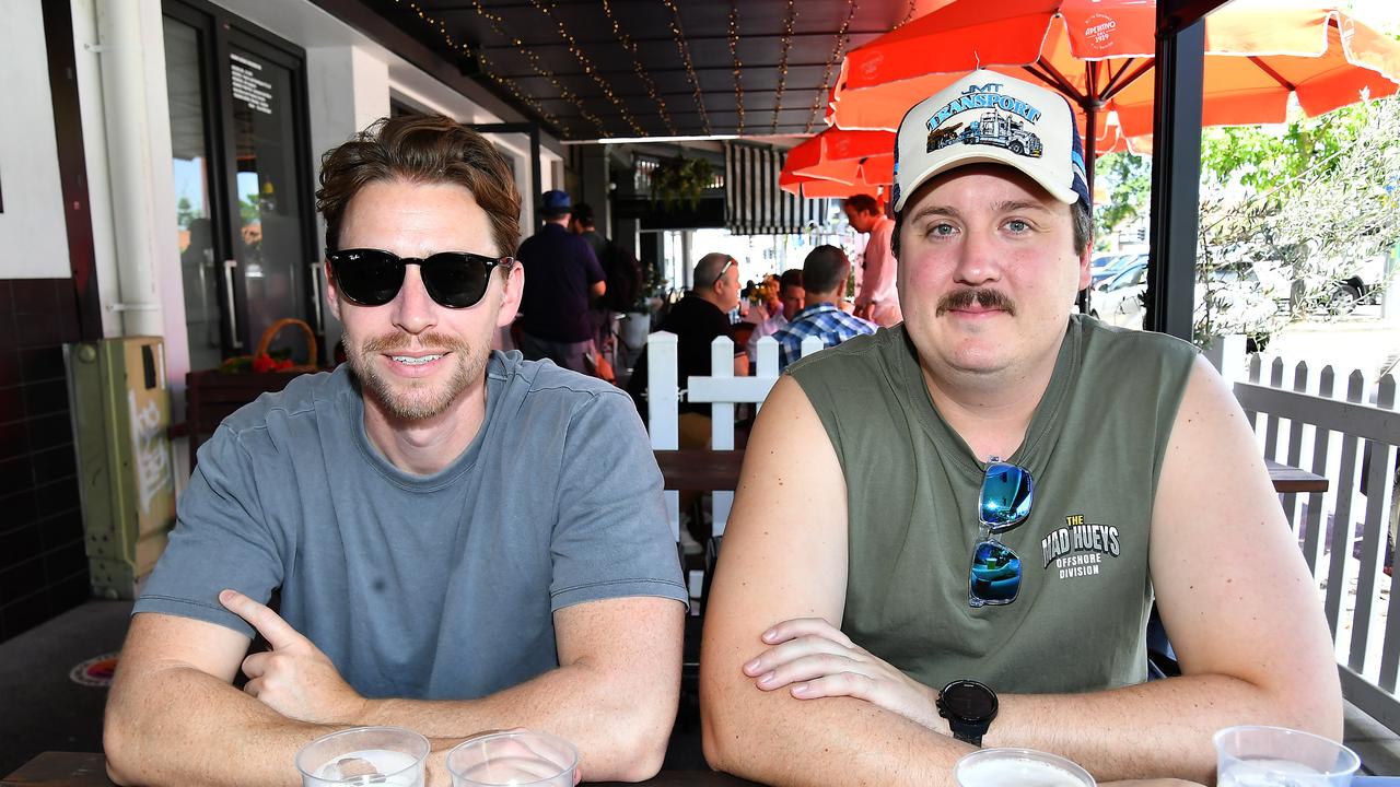 People at Easy Times Brewing ahead of day one of the Gabba Test vs. the West Indies. Thursday January 25, 2024. Picture, John Gass