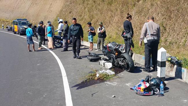 Thomas James Cossin, 30, from NSW, was riding in Bali's Sukasada District. Picture: Buleleng Police