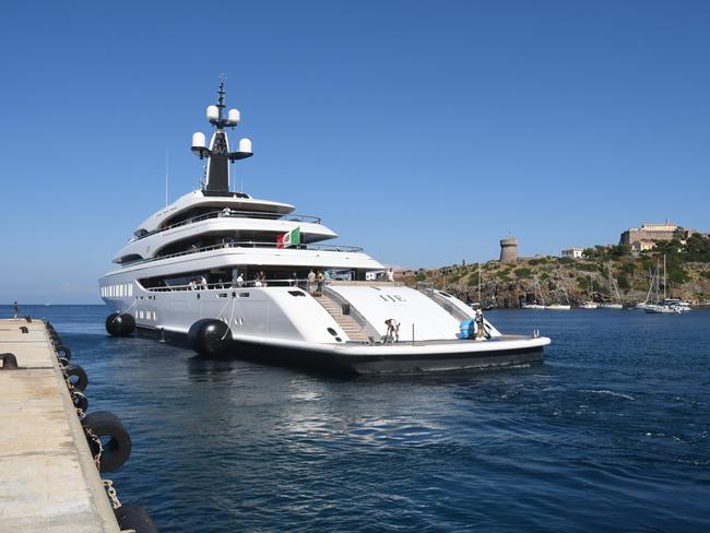 James Packer’s yacht as seen in social media posts.