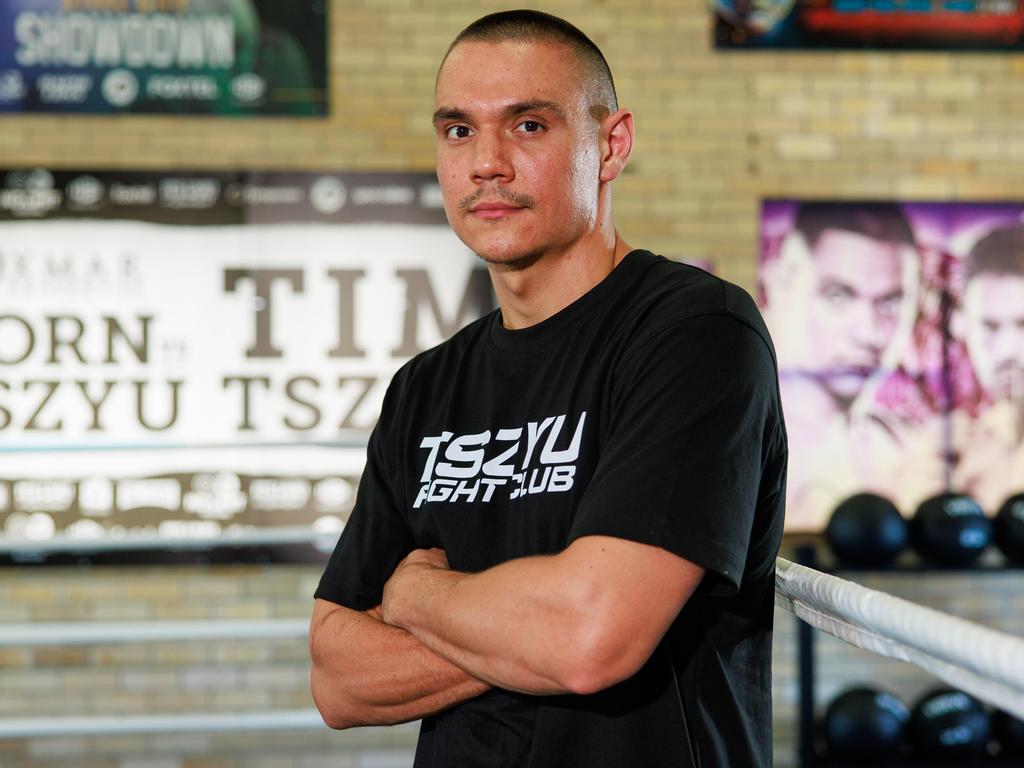 Tszyu is a little over a month away from the biggest fight of his life, against Keith Thurman in Las Vegas. Picture: Justin Lloyd.