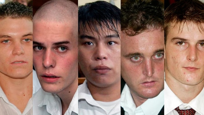 These five men have already paid a heavy price for their stupidity: Scott Rush, Matthew Norman, Si-Yi Chen, Martin Stephens, and Michael Czugaj. Picture: Supplied