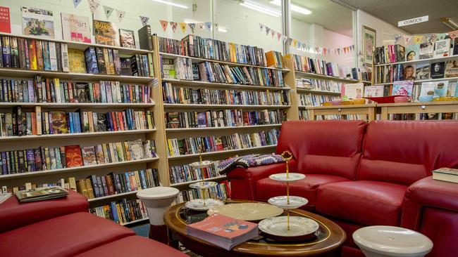 Nobby Beach Books owner Leah May is closing her business after 8 years of ownership and the business being open after 47 years. Picture: Jerad Williams