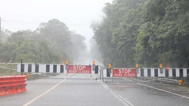 More than $13 million has been set aside in Tuesday’s NSW Budget to stop flooding on the notorious Wakehurst Parkway, closed here again in February this year. Picture: Damian Shaw