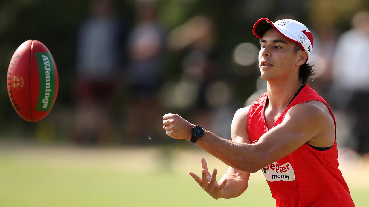 Speedster Jack Peris has set aside his Olympic dreams to play in the AFL with the Saints. Picture: Getty Images