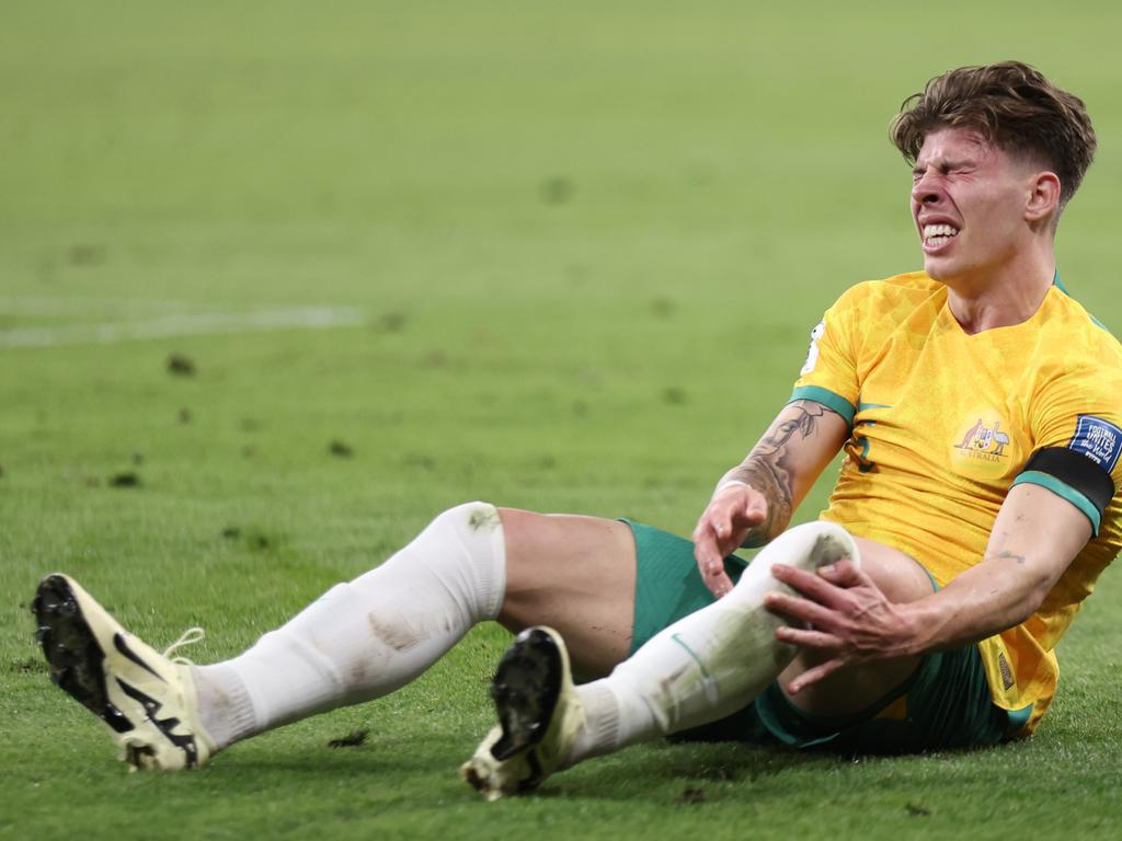 Socceroo Jordan Bos is sidelined with a hamstring injury. Picture: Matt King/Getty Images