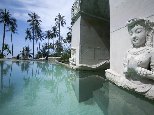 Pool at Kamalaya wellness resort on Koh Samui, Thailand.