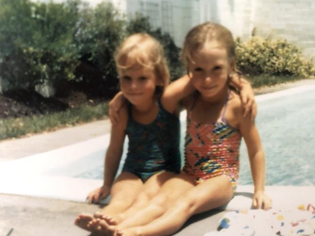 Victoria Parkes (left) and her big sister Claudia as children. Both carried a genetic mutation linked to sudden death. Claudia died at age 25 in 2001.