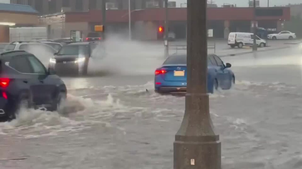 Streets Flood as Heavy Rain Strikes Oklahoma City Suburb