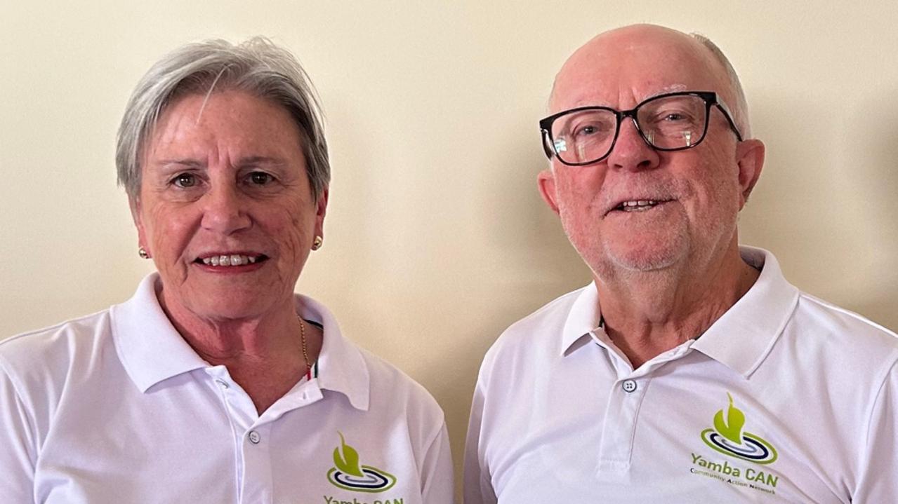 Lynne Cairns, the Yamba CAN secretary, and Col Shephard, the Yamba CAN chairman in 2024