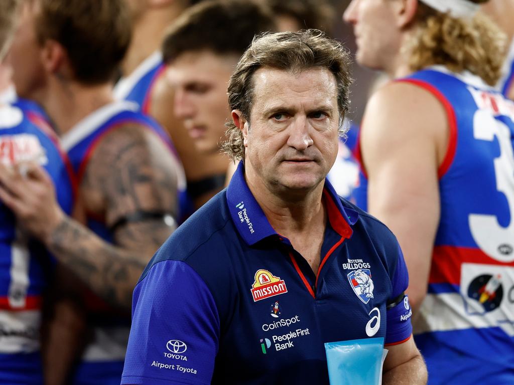 Luke Beveridge has been backed to the hilt by Aaron Naughton. Picture: Michael Willson/AFL Photos via Getty Images.