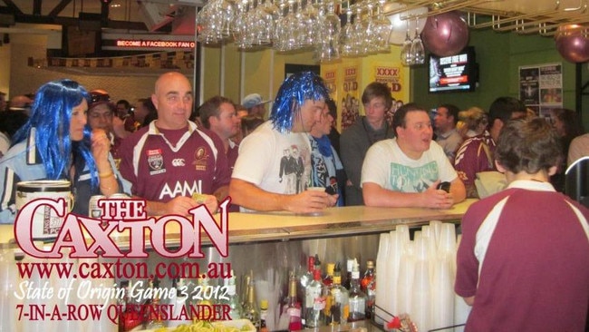 Every scream, chant, and high five is frozen in a Caxton Hotel State of Origin flashback photo gallery (2010–present).