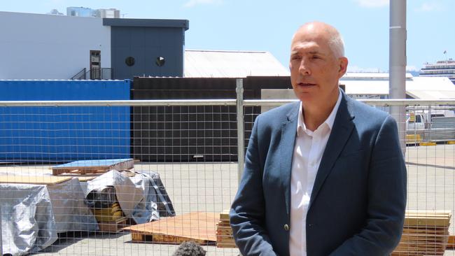 Minister for Parks and Environment Nick Duigan speaks to the media in Hobart on Thursday, December 19, 2024.