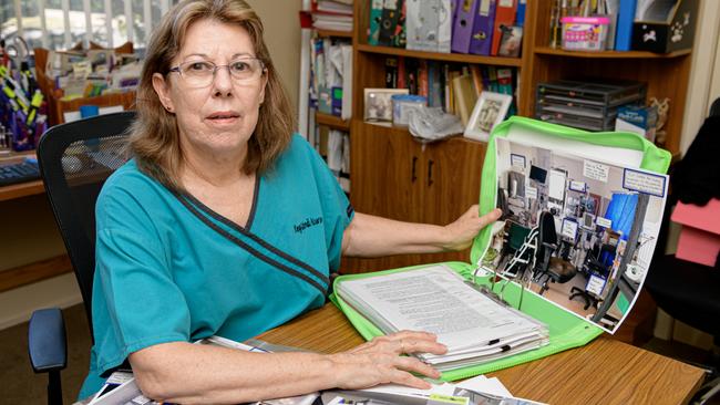 Cheryl Byrne is launching reinstatement action in the industrial commission against QLD health. Photo Paul Beutel