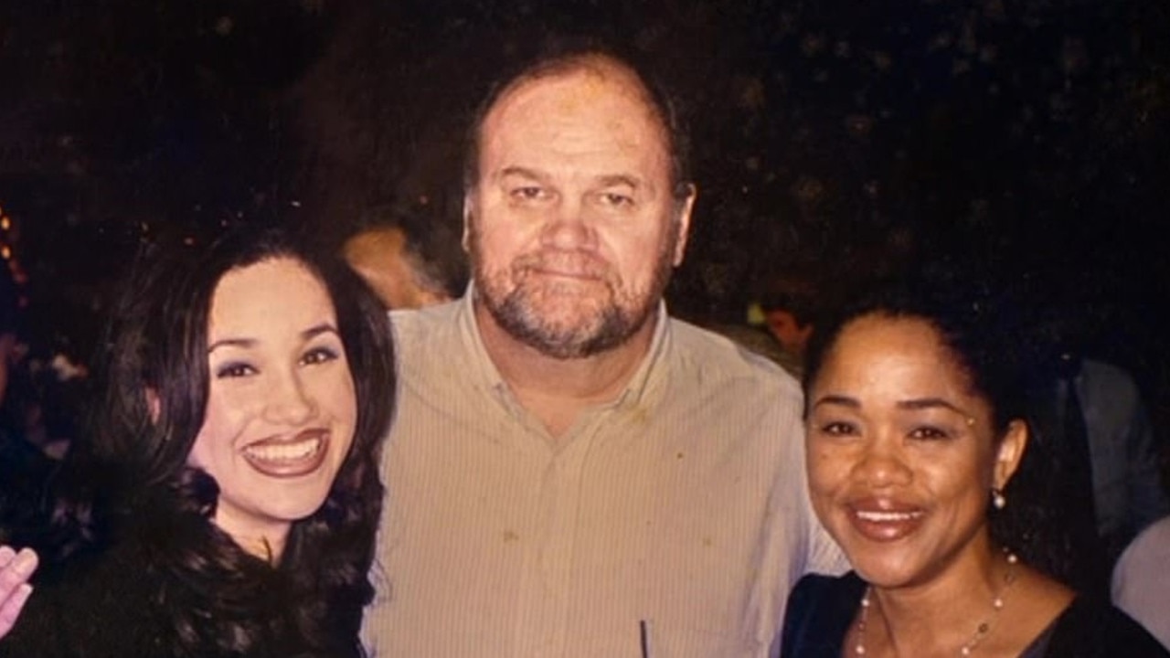 Meghan Markle with her parents Thomas Markle and Doria Ragland. Picture: Thomas Markle: My Story