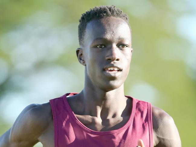 Joseph Deng, 18 is competing for Australia at the World Junior Athletics Championships in the 800m. Pic Jono Searle.