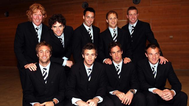 Matthew Egan (front row, middle right) was one of nine All-Australian Cats in 2007.