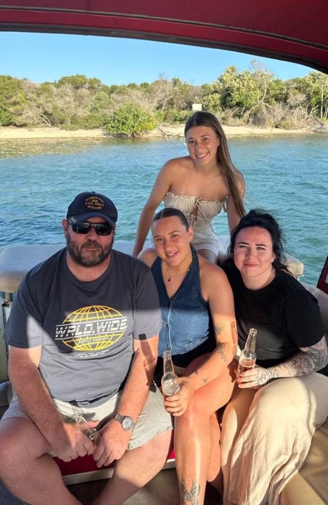 Adam Loughrey with his daughters. Photo: Contributed