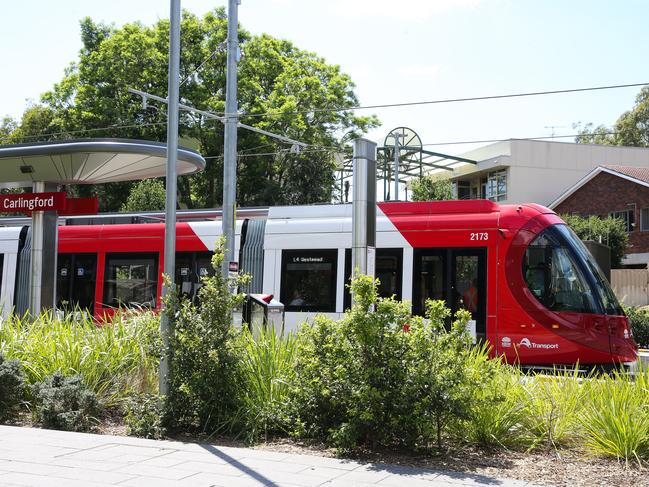 Dogs are allowed on light rail services, provided they are contained in a box or basket. Picture: NewsWire/ Gaye Gerard