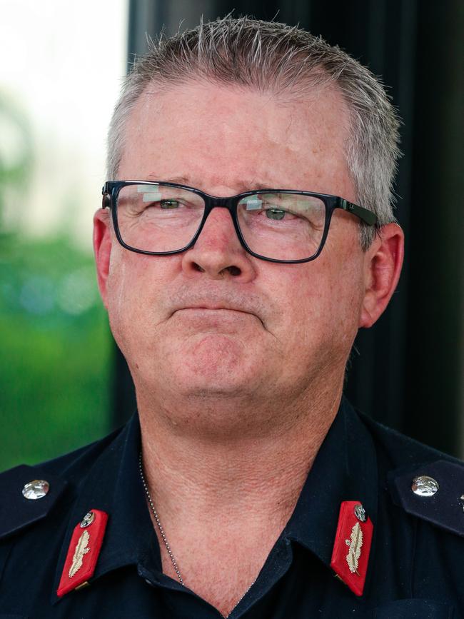 NT Police Commissioner Jamie Chalker in Darwin. Picture: Glenn Campbell