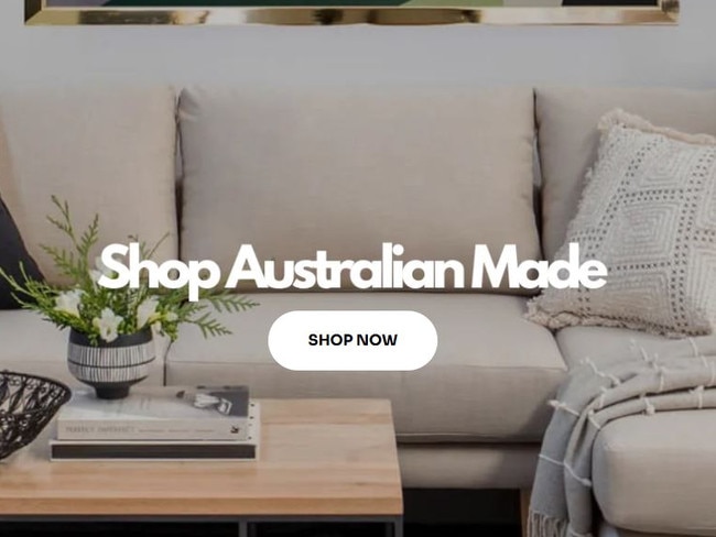 National Furnitue's website. Picture: Supplied