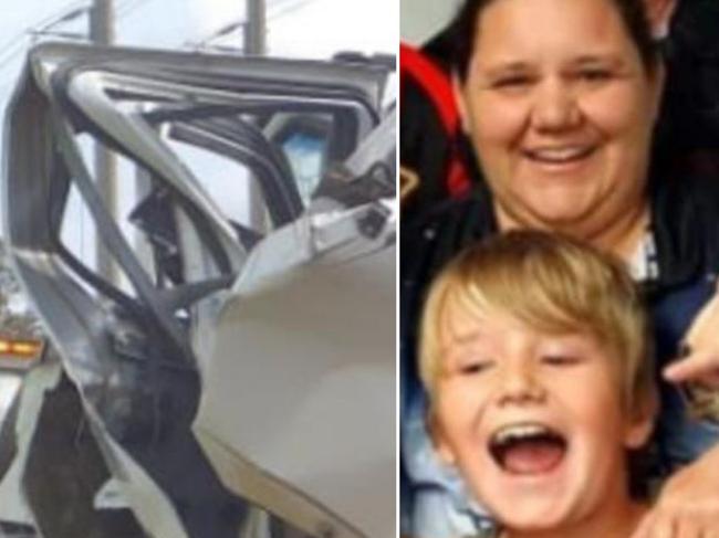 Tracey Craig and her son Corey were killed in crash, which police allege was caused by a truck, at Raglan on the Bruce Hwy between Gladstone and Rockhampton.