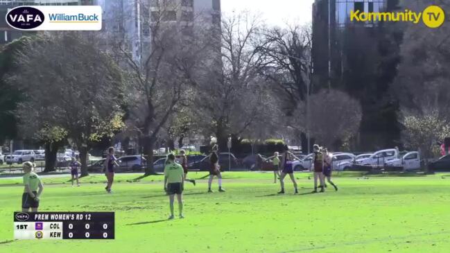 Replay: VAFA Round 12 - Collegians v Kew - (Premier - Women)