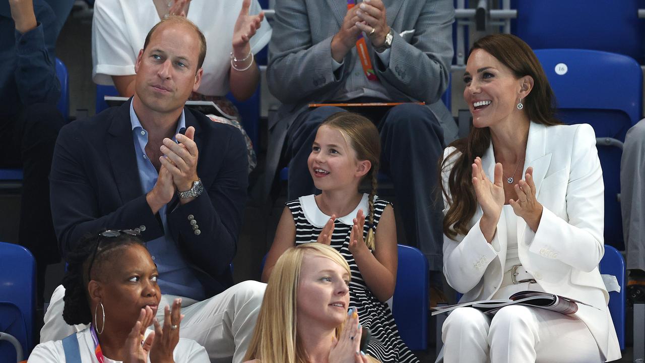 William and Kate attended the swimming with daughter Charlotte