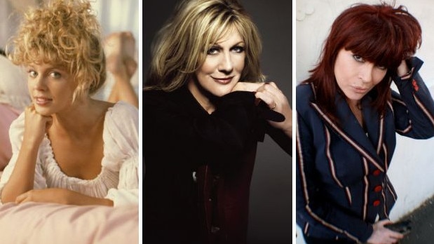 Kylie Minogue, Renee Geyer and Chrissie Amphlett. Pictures: Supplied