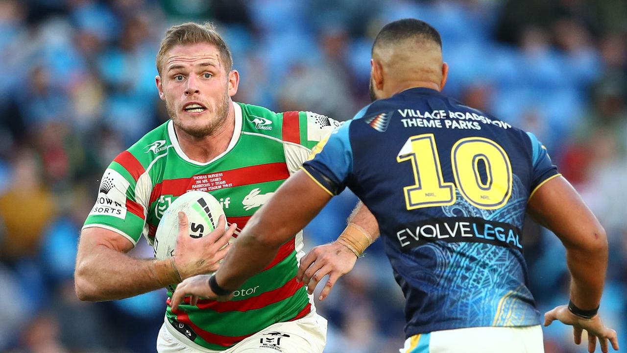 Thomas Burgess was strong in his 200th NRL game. Picture: Chris Hyde/Getty Images