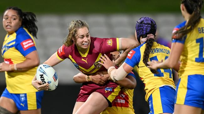 Country captain Kezie Apps was strong for her team. Picture: NRL Photos/Gregg Porteous