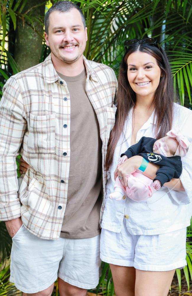 James and Jess Sumpton with baby Nellie. Picture – contributed.