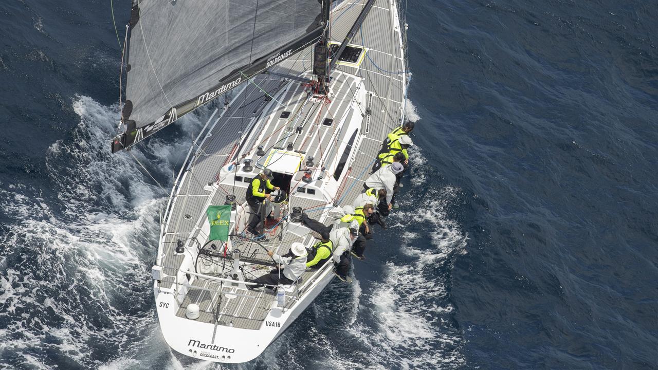 Gold Coast entrant Maritimo racing to Hobart. Pic: Andrea Francolini