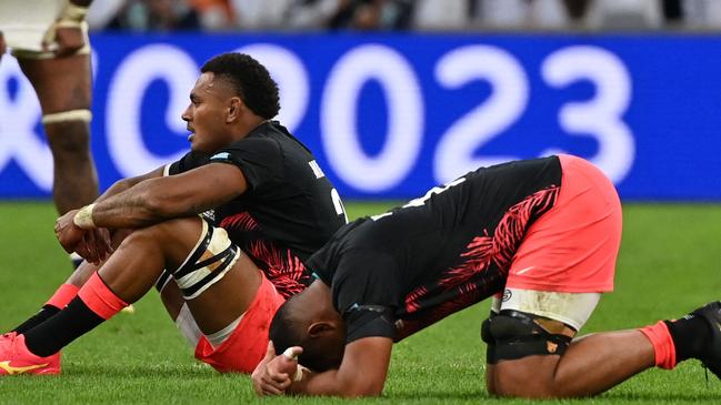 Fiji’s World Cup run was ended with a cruel quarter-final loss to England. Picture: AFP