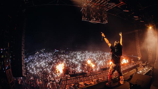 Music fans enjoying Ultra Beach Gold Coast at the Broadwater Parklands on Friday April 12, 2024. Picture: Supplied.