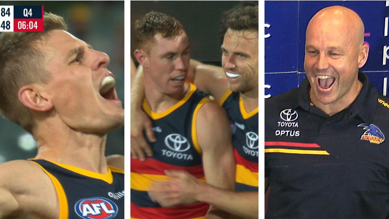 Crows' perfect farewell to veterans.