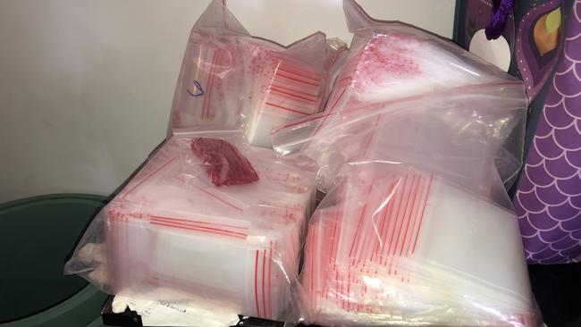 Packages of ziplock bags that are used for lollies. Picture: Judith Kerr